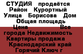 СТУДИЯ - продаётся › Район ­ Курортный › Улица ­ Борисова › Дом ­ 8 › Общая площадь ­ 19 › Цена ­ 1 900 000 - Все города Недвижимость » Квартиры продажа   . Краснодарский край,Горячий Ключ г.